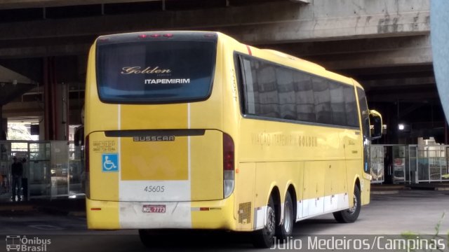 Viação Itapemirim 45605 na cidade de Campinas, São Paulo, Brasil, por Julio Medeiros. ID da foto: 5159954.