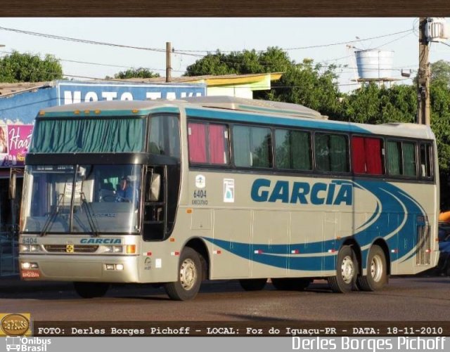 Viação Garcia 6404 na cidade de Foz do Iguaçu, Paraná, Brasil, por Derles Borges Pichoff. Número da foto: #5160772.
