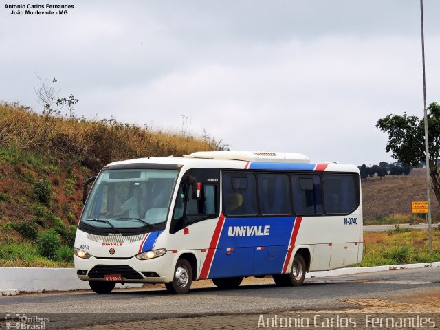 Univale Transportes M-0740 na cidade de João Monlevade, Minas Gerais, Brasil, por Antonio Carlos Fernandes. Número da foto: #5159067.