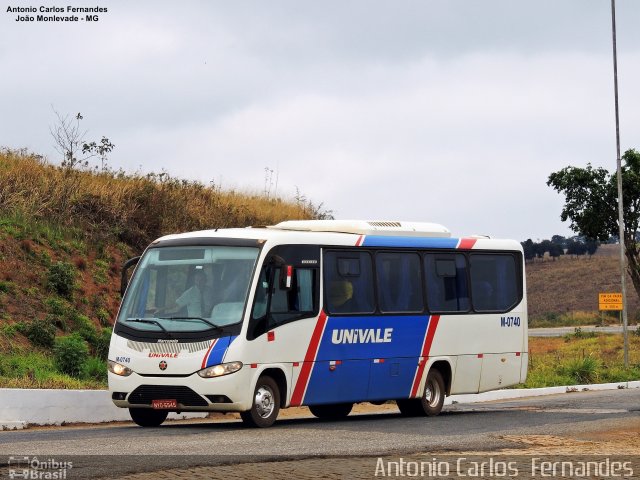 Univale Transportes M-0740 na cidade de João Monlevade, Minas Gerais, Brasil, por Antonio Carlos Fernandes. ID da foto: 5159067.