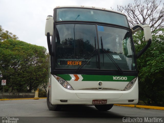 Cia. São Geraldo de Viação 10500 na cidade de São Paulo, São Paulo, Brasil, por Gilberto Martins. Número da foto: #5160526.