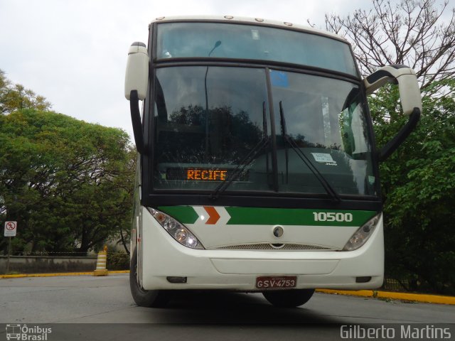 Cia. São Geraldo de Viação 10500 na cidade de São Paulo, São Paulo, Brasil, por Gilberto Martins. ID da foto: 5160526.