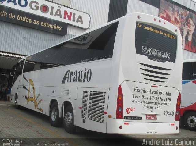 Viação Araujo 40440 na cidade de Goiânia, Goiás, Brasil, por André Luiz Canon. ID da foto: 5160055.