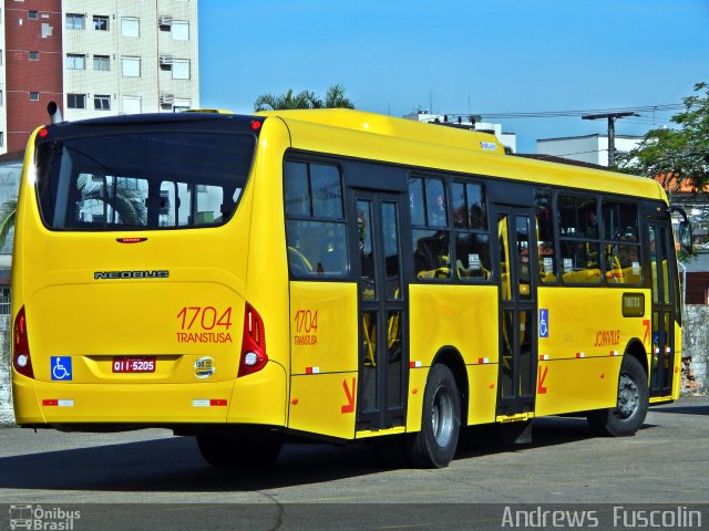 Transtusa - Transporte e Turismo Santo Antônio 1704 na cidade de Joinville, Santa Catarina, Brasil, por Andrews  Fuscolin. ID da foto: 5160242.