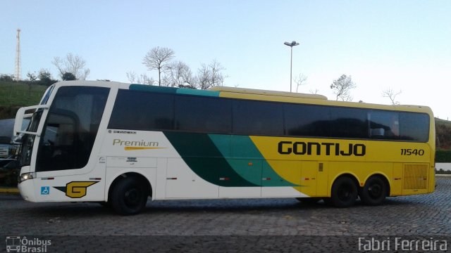 Empresa Gontijo de Transportes 11540 na cidade de Belo Horizonte, Minas Gerais, Brasil, por Fabri Ferreira. ID da foto: 5098842.