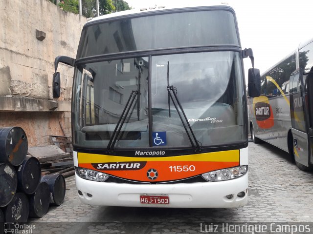 Saritur - Santa Rita Transporte Urbano e Rodoviário 11550 na cidade de Belo Horizonte, Minas Gerais, Brasil, por Luiz Henrique Campos. Número da foto: #5097514.
