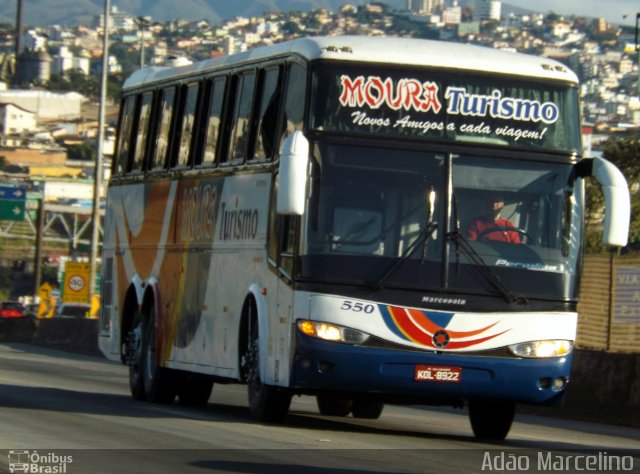 Moura Turismo 550 na cidade de Belo Horizonte, Minas Gerais, Brasil, por Adão Raimundo Marcelino. ID da foto: 5099103.