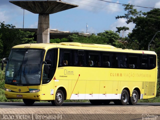 Viação Itapemirim 8707 na cidade de Teresina, Piauí, Brasil, por João Victor. ID da foto: 5098835.