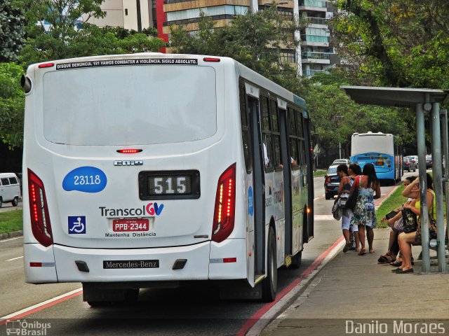 Viação Grande Vitória 23118 na cidade de Vitória, Espírito Santo, Brasil, por Danilo Moraes. ID da foto: 5098585.