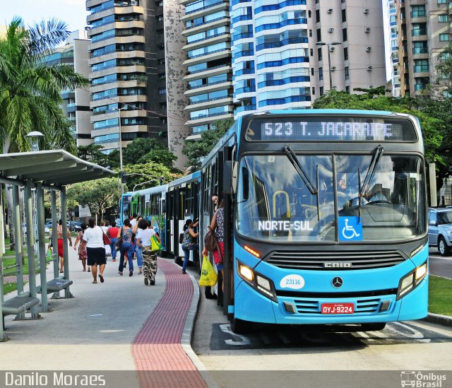 Viação Grande Vitória 23116 na cidade de Vitória, Espírito Santo, Brasil, por Danilo Moraes. Número da foto: #5098415.
