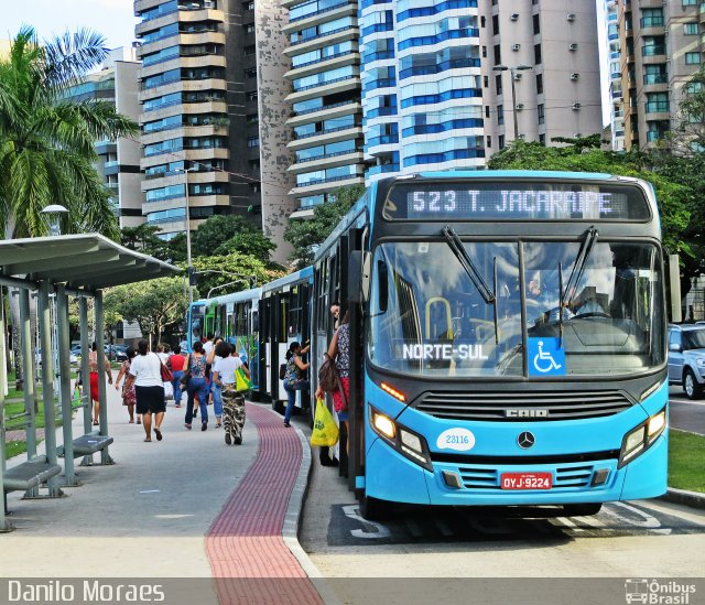 Viação Grande Vitória 23116 na cidade de Vitória, Espírito Santo, Brasil, por Danilo Moraes. ID da foto: 5098415.