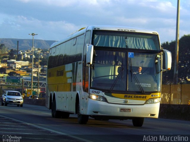 Viação Nacional 12940 na cidade de Belo Horizonte, Minas Gerais, Brasil, por Adão Raimundo Marcelino. ID da foto: 5099110.