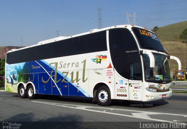 Serra Azul Turismo 31005 na cidade de Aparecida, São Paulo, Brasil, por Leonardo Fidelli. Número da foto: #5162827.
