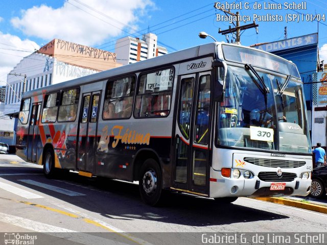 Nossa Senhora de Fátima Auto Ônibus 445 na cidade de Bragança Paulista, São Paulo, Brasil, por Gabriel Giacomin de Lima. Número da foto: #5161735.
