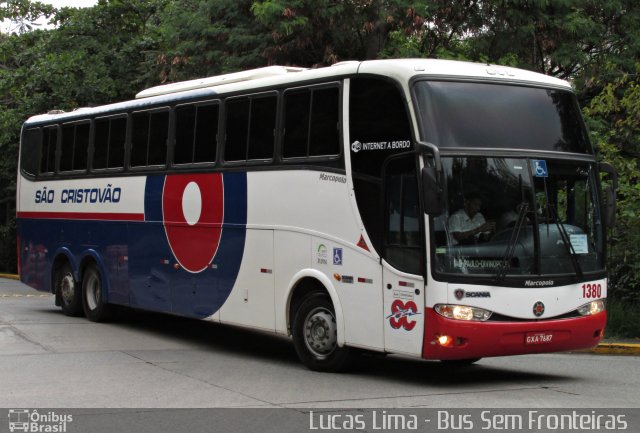 Viação São Cristóvão 1380 na cidade de São Paulo, São Paulo, Brasil, por Lucas Lima. Número da foto: #5162487.