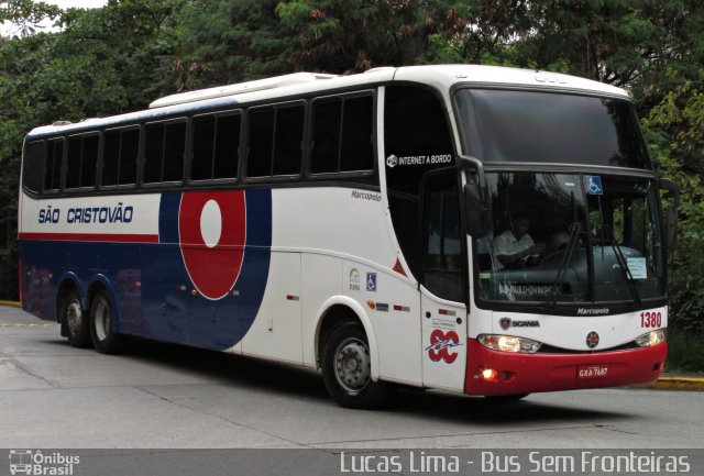 Viação São Cristóvão 1380 na cidade de São Paulo, São Paulo, Brasil, por Lucas Lima. ID da foto: 5162487.