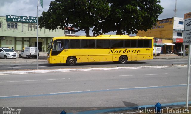 Viação Nordeste 1702 na cidade de Natal, Rio Grande do Norte, Brasil, por Salvador Tavares. Número da foto: #5161444.