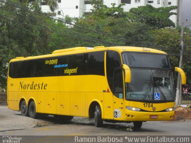 Viação Nordeste 1704 na cidade de Fortaleza, Ceará, Brasil, por Ramon Barbosa do Nascimento. Número da foto: #5162166.
