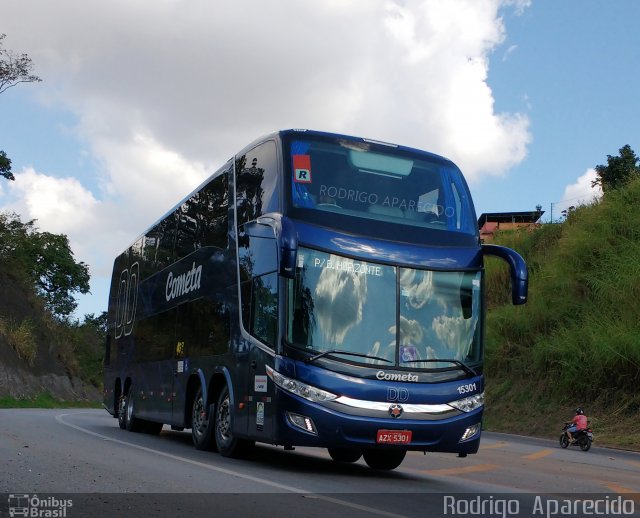 Viação Cometa 15301 na cidade de Conselheiro Lafaiete, Minas Gerais, Brasil, por Rodrigo  Aparecido. Número da foto: #5100768.