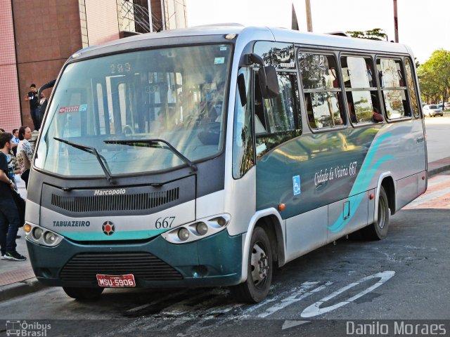 Viação Tabuazeiro 667 na cidade de Vitória, Espírito Santo, Brasil, por Danilo Moraes. Número da foto: #5100426.