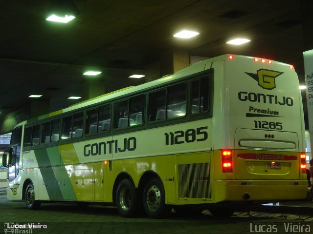 Empresa Gontijo de Transportes 11285 na cidade de Belo Horizonte, Minas Gerais, Brasil, por Lucas Vieira. ID da foto: 5099977.