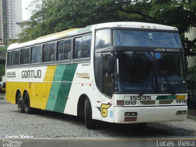 Empresa Gontijo de Transportes 15535 na cidade de Belo Horizonte, Minas Gerais, Brasil, por Lucas Vieira. ID da foto: 5099961.