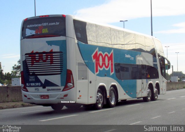 Auto Viação 1001 RJ 108.593 na cidade de São Paulo, São Paulo, Brasil, por Saimom  Lima. Número da foto: #5099872.