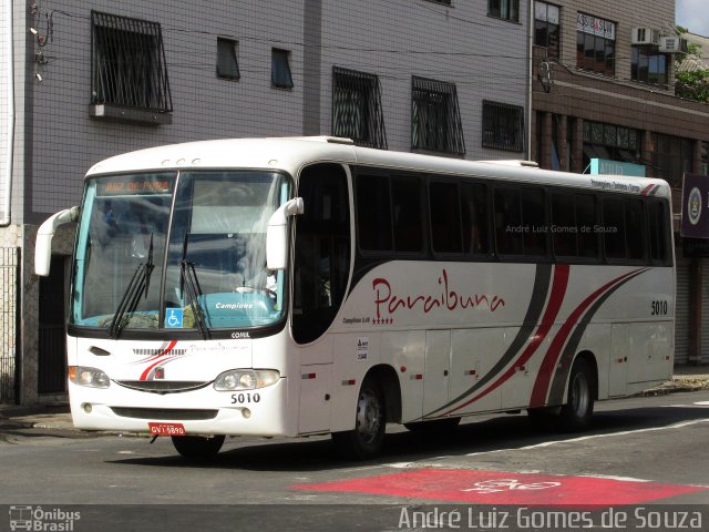 Paraibuna Transportes 5010 na cidade de Juiz de Fora, Minas Gerais, Brasil, por André Luiz Gomes de Souza. ID da foto: 5101006.