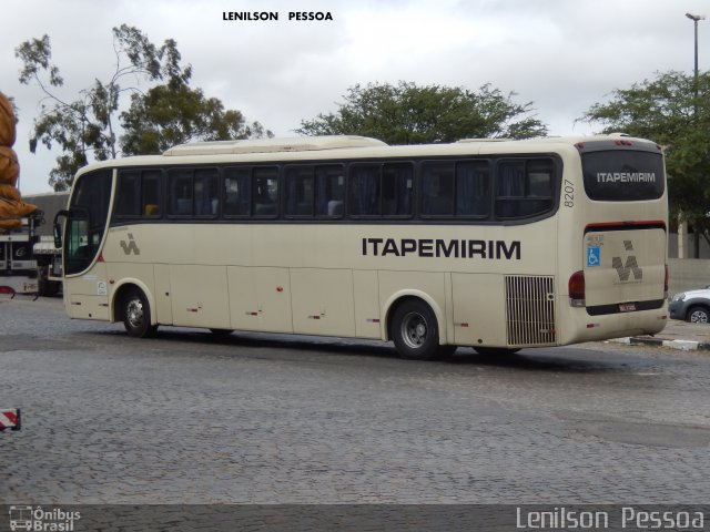Viação Itapemirim 8207 na cidade de Caruaru, Pernambuco, Brasil, por Lenilson da Silva Pessoa. Número da foto: #5101364.