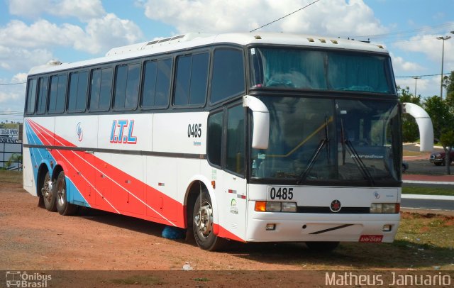 ITL - Itararé Turismo Ltda. 0485 na cidade de Trindade, Goiás, Brasil, por Matheus Januario. ID da foto: 5103635.