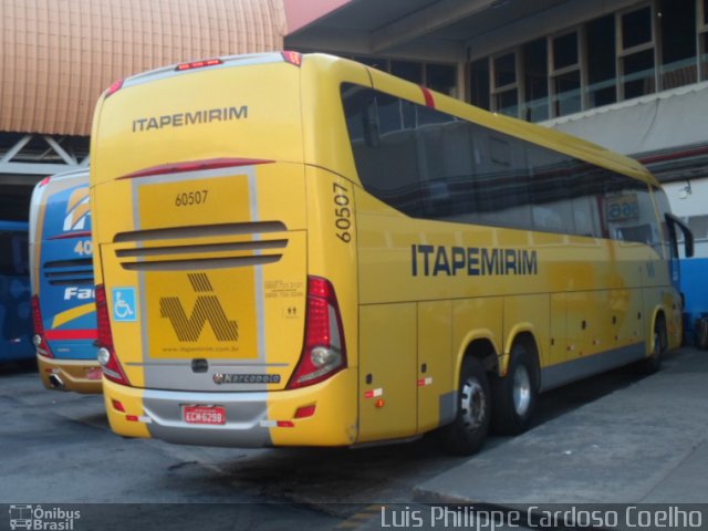 Viação Itapemirim 60507 na cidade de Rio de Janeiro, Rio de Janeiro, Brasil, por Luis Philippe Cardoso Coelho. ID da foto: 5102833.