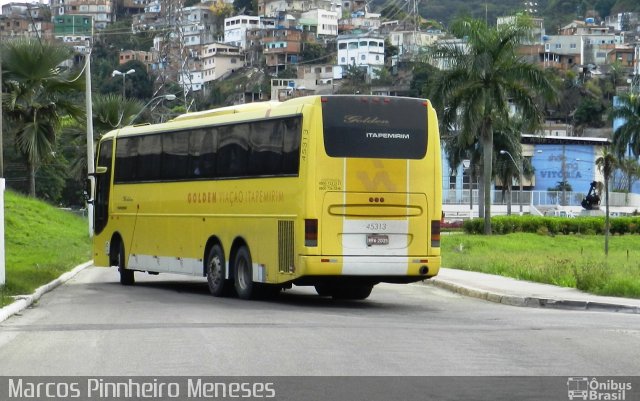 Viação Itapemirim 45313 na cidade de Vitória, Espírito Santo, Brasil, por Marcos Pinnheiro Meneses. ID da foto: 5102158.