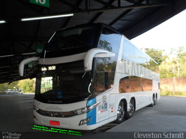 Auto Viação Catarinense 3539 na cidade de Santa Maria, Rio Grande do Sul, Brasil, por Cleverton Schmitt. Número da foto: #5101788.