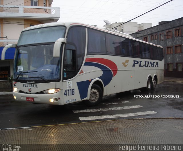 Pluma Conforto e Turismo 4116 na cidade de Uruguaiana, Rio Grande do Sul, Brasil, por Felipe Ferreira Ribeiro. ID da foto: 5103821.