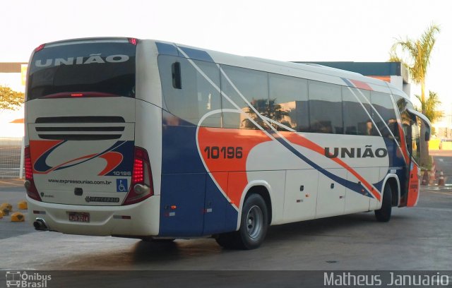 Expresso União 10196 na cidade de Goiânia, Goiás, Brasil, por Matheus Januario. Número da foto: #5103649.