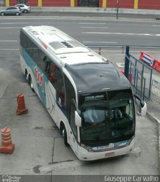 Auto Viação 1001 RJ 108.1089 na cidade de Rio de Janeiro, Rio de Janeiro, Brasil, por Giuseppe Carvalho. ID da foto: 5107715.