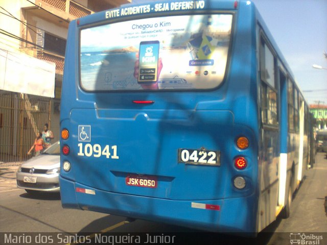 Concessionária Salvador Norte - CSN Transportes 10941 na cidade de Salvador, Bahia, Brasil, por Mario dos Santos Nogueira Junior. Número da foto: #5110556.