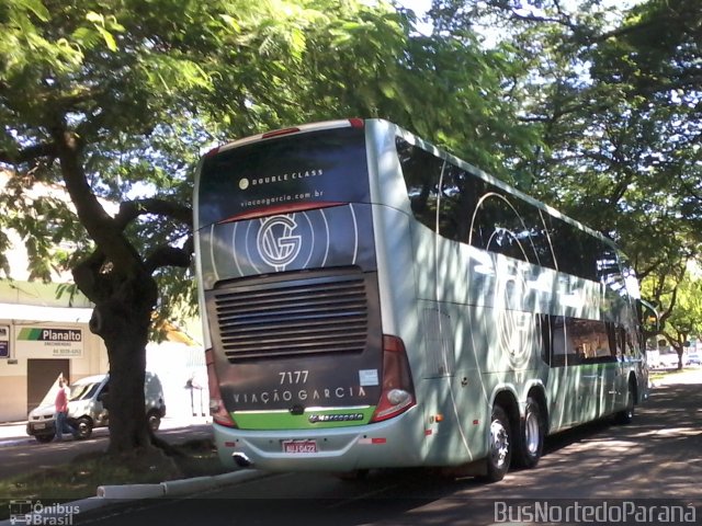 Viação Garcia 7177 na cidade de Maringá, Paraná, Brasil, por Josino Vieira. ID da foto: 5108728.