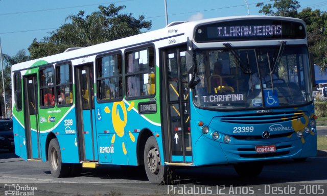 Expresso Santa Paula 23399 na cidade de Serra, Espírito Santo, Brasil, por Cristiano Soares da Silva. ID da foto: 5110883.