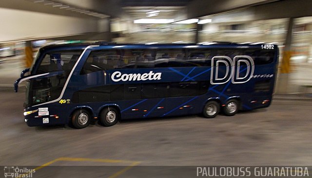 Viação Cometa 14302 na cidade de Curitiba, Paraná, Brasil, por Paulobuss  Guaratuba. Número da foto: #5110742.