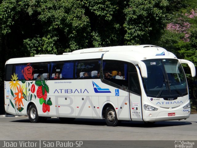 Viação Atibaia São Paulo 1314 na cidade de São Paulo, São Paulo, Brasil, por João Victor. ID da foto: 5110810.