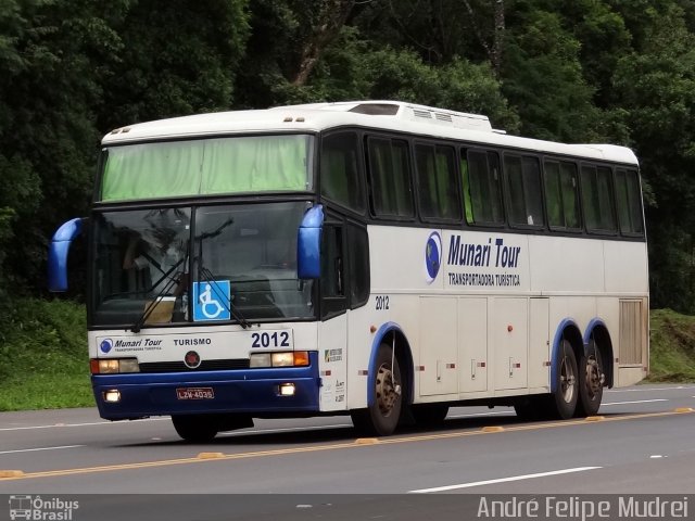 Munari Tour Transportes Turísticos 2012 na cidade de Irati, Paraná, Brasil, por André Felipe Mudrei. ID da foto: 5108598.