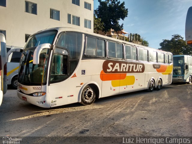 Saritur - Santa Rita Transporte Urbano e Rodoviário 16550 na cidade de Belo Horizonte, Minas Gerais, Brasil, por Luiz Henrique Campos. Número da foto: #5108979.