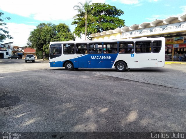 Rápido Macaense RJ 150.108 na cidade de Casimiro de Abreu, Rio de Janeiro, Brasil, por Carlos Julio. Número da foto: #5110542.