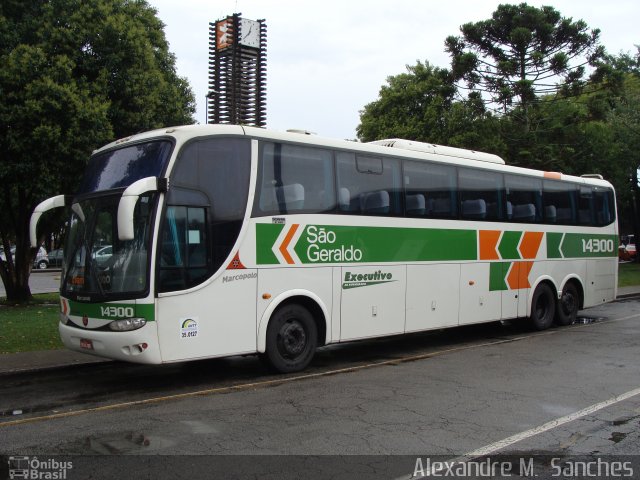 Cia. São Geraldo de Viação 14300 na cidade de Curitiba, Paraná, Brasil, por Alexandre M.  Sanches. ID da foto: 5112533.