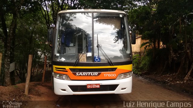 Saritur - Santa Rita Transporte Urbano e Rodoviário 17600 na cidade de Piedade dos Gerais, Minas Gerais, Brasil, por Luiz Henrique Campos. Número da foto: #5111011.