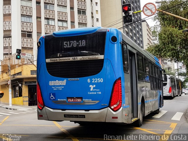 TUPI - Transportes Urbanos Piratininga 6 2250 na cidade de São Paulo, São Paulo, Brasil, por Antonio Ribeiro da Costa. ID da foto: 5164609.