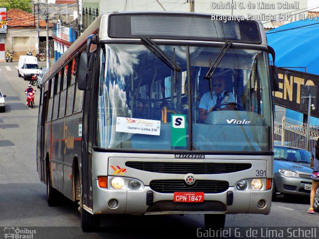 Nossa Senhora de Fátima Auto Ônibus 391 na cidade de Bragança Paulista, São Paulo, Brasil, por Gabriel Giacomin de Lima. Número da foto: #5165107.