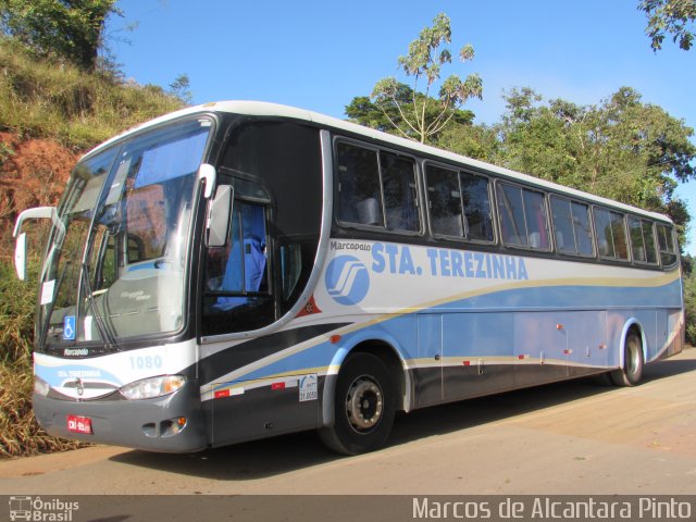 Empresa de Transportes Santa Terezinha 1080 na cidade de Cordislândia, Minas Gerais, Brasil, por Marcos de Alcantara Pinto. ID da foto: 5165689.