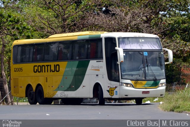 Empresa Gontijo de Transportes 12005 na cidade de Montes Claros, Minas Gerais, Brasil, por Cleber Bus. ID da foto: 5164885.